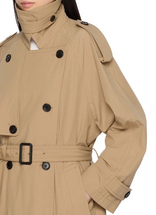  - NOIR - Double Breasted Belted Trench Coat