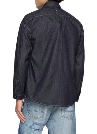 背面 - 点击放大 - FDMTL - Contrast Stitch Rinsed Denim Shirt