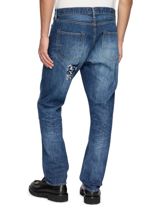 背面 - 点击放大 - FDMTL - Distressed Patchwork Slim Fit Denim Jeans