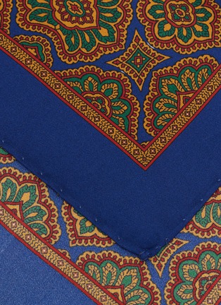 细节 - 点击放大 - STEFANOBIGI MILANO - Printed Silk Pocket Square