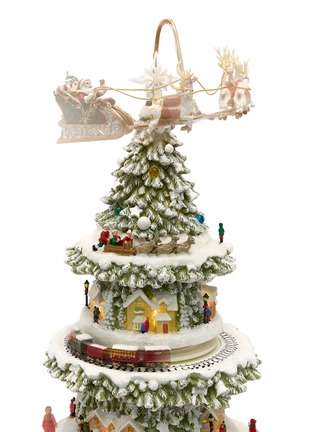 细节 –点击放大 - MUSICBOXWORLD - Tiered Christmas Tree Animated Music Box