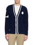 首图 - 点击放大 - LACOSTE - Contrast Intarsia V-Neck Cardigan