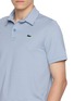  - LACOSTE - Logo Patch Striped Polo Shirt