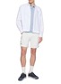 模特儿示范图 - 点击放大 - LACOSTE - Contrast Piping Elasticated Shorts
