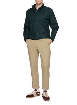 模特儿示范图 - 点击放大 - LACOSTE - Half Zip Check Blouson Jacket