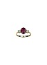 首图 - 点击放大 - LC COLLECTION JEWELLERY - 18K Gold Diamond Oval Cut Ruby Ring — US 6