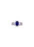 首图 - 点击放大 - LC COLLECTION JEWELLERY - Platinum Diamond Round Sapphire Ring — US 6 1/4