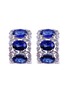 首图 - 点击放大 - LC COLLECTION JEWELLERY - 18K White Gold Diamond Sapphire Earrings