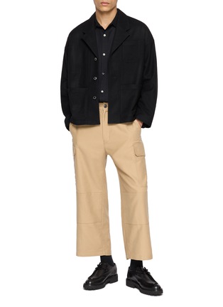 模特儿示范图 - 点击放大 - TECLOR - Cropped Cargo Pants