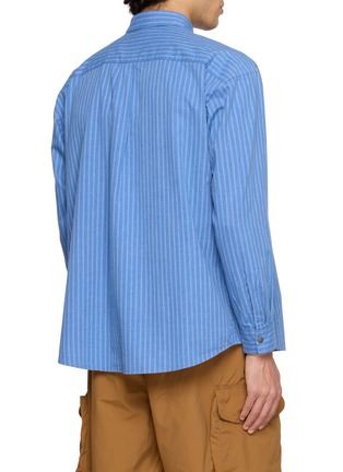 背面 - 点击放大 - AND WANDER - Striped Cotton Wool Utility Shirt