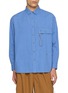 首图 - 点击放大 - AND WANDER - Striped Cotton Wool Utility Shirt