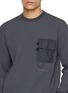  - AND WANDER - Long Sleeve Utility Pocket Waffle T-Shirt