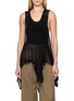 首图 - 点击放大 - Y'S - Square Pattern Open Knit Cotton Tank Top
