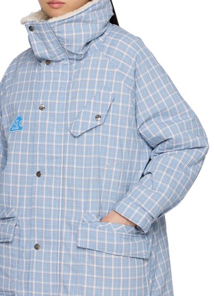  - HALFWAY NATIVE - Sea Cliff Chequered Faux Fur Padded Parka