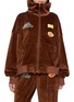 首图 - 点击放大 - HALFWAY NATIVE - Ocean Breeze Graphic Appliqué Velour Zip Up Jacket