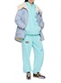 模特儿示范图 - 点击放大 - HALFWAY NATIVE - Mojave Embellished Appliqué Sweatpants