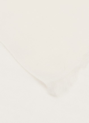细节 - 点击放大 - LANE’S - Silk Cashmere Twill Weave Shawl