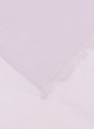 细节 - 点击放大 - LANE’S - Silk Cashmere Twill Weave Shawl