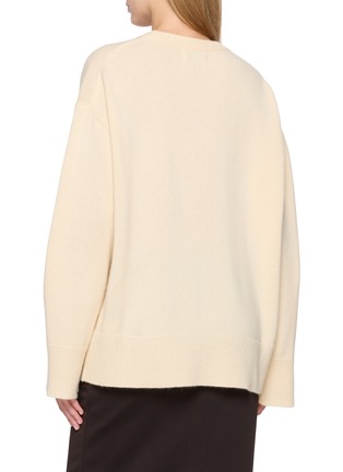 背面 - 点击放大 - R2W - Rasmo Round Neck Wool Cashmere Knit Sweater