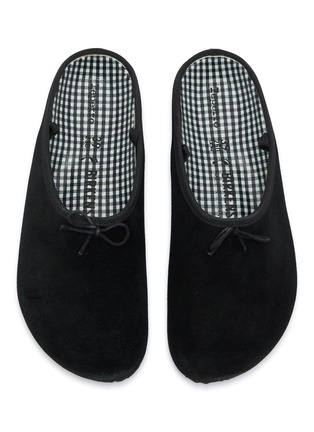 细节 - 点击放大 - BIRKENSTOCK 1774 - X Repetto Opéra 天鹅绒穆勒鞋