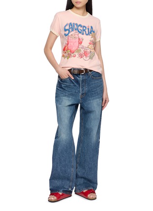 模特儿示范图 - 点击放大 - MOTHER - The Lil' Goodie Ringer Graphic T-shirt