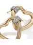 细节 - 点击放大 - JOHN HARDY - Bamboo Heart 14K Gold Diamond Stud Earrings
