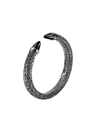 细节 - 点击放大 - JOHN HARDY - Spear 50 Dark Sterling Silver Black Onyx Flex Cuff — Size L