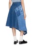 背面 - 点击放大 - QUIITO - Reworked Medium Wash Denim A-Line Skirt