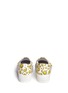 背面 - 点击放大 - JOSHUA SANDERS - 'Happy Smile' print leather skate slip-ons