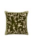 首图 –点击放大 - ANKE DRECHSEL - Liza Embroidered Cushion — Grass Green