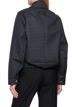 背面 - 点击放大 - LOEWE - Gingham Drawstring Hem Jacket