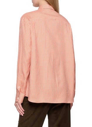背面 - 点击放大 - LOEWE - Long Sleeve Chequered Silk Shirt
