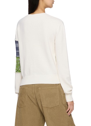 背面 - 点击放大 - LOEWE - X Cosima von Bonin Floral Check Panel Wool Sweater