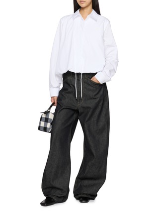 模特儿示范图 - 点击放大 - LOEWE - Drawstring Hem Cotton Shirt