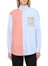 首图 - 点击放大 - LOEWE - X Cosima von Bonin Long Sleeve Patchwork Chequered Shirt