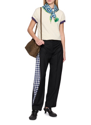 模特儿示范图 - 点击放大 - LOEWE - x Cosima von Bonin Logo Embroidered T-Shirt