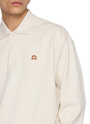  - DUNST - Leather Logo Polo Sweatshirt