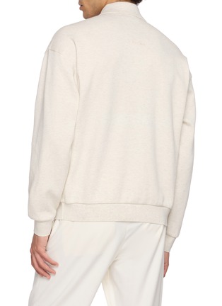 背面 - 点击放大 - DUNST - Leather Logo Polo Sweatshirt