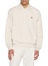 首图 - 点击放大 - DUNST - Leather Logo Polo Sweatshirt