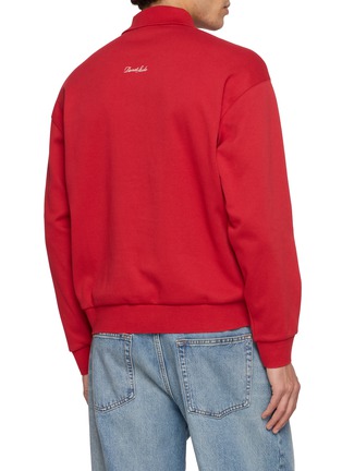 背面 - 点击放大 - DUNST - Leather Logo Polo Sweatshirt