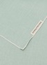 细节 –点击放大 - BORGO DELLE TOVAGLIE - Filo Linen Table Runner — Salvia/Sale Marino