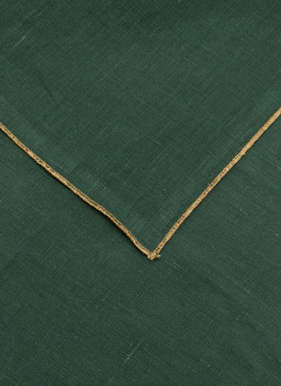 细节 –点击放大 - BORGO DELLE TOVAGLIE - Filo Linen Napkin — Bosco/Gold