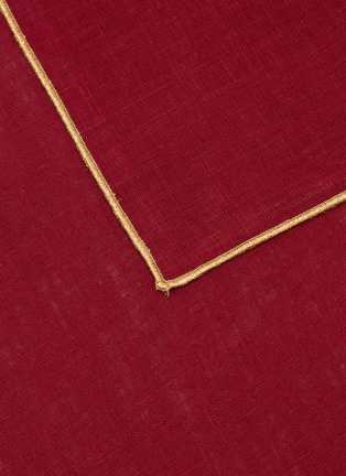 细节 –点击放大 - BORGO DELLE TOVAGLIE - Filo Linen Napkin — Cuore Mio/Gold