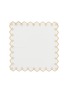 首图 –点击放大 - BORGO DELLE TOVAGLIE - Nastri Scalloped Linen Napkin — Avorio/Gold