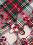 细节 –点击放大 - BORGO DELLE TOVAGLIE - Amalfi Linen Tablecloth — Cuore Mio/Rosso/Scozzese Avorio