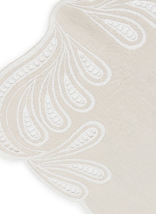 细节 –点击放大 - BORGO DELLE TOVAGLIE - Telca Linen Placemat — Mastice/Avorio