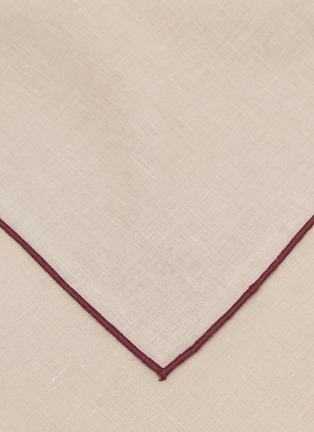 细节 –点击放大 - BORGO DELLE TOVAGLIE - Filo Linen Napkin — Sabbia/Pruno