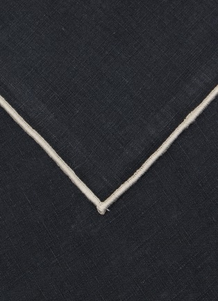 细节 –点击放大 - BORGO DELLE TOVAGLIE - Filo Linen Napkin — Carbone/Mastice