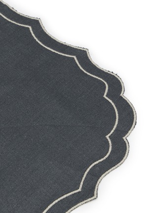 细节 –点击放大 - BORGO DELLE TOVAGLIE - Firenze Linen Placemat — Carbone/Mastice