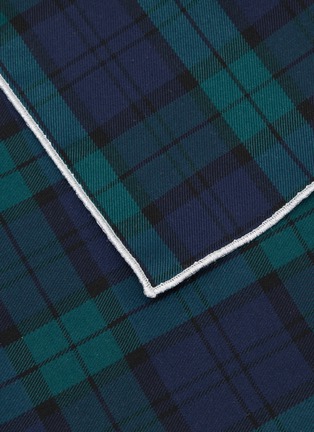 细节 –点击放大 - BORGO DELLE TOVAGLIE - Filo Linen Napkin — Scozzese Blu/Silver